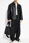 Y-3 BLACK Jacket made of leather-like material