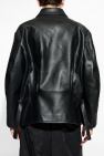 Y-3 BLACK Jacket made of leather-like material