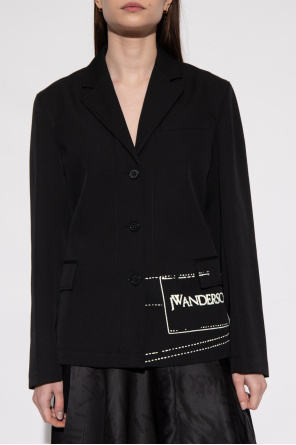 JW Anderson Single-breasted blazer with logo