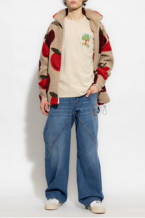 Fleece jacket with fruit motif od JW Anderson
