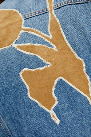 Marni Denim jacket with velvet inserts