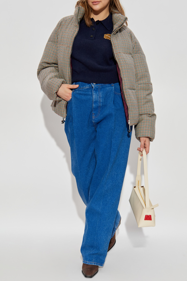 Marni Wattierte Jacke mit Hahnentrittmuster