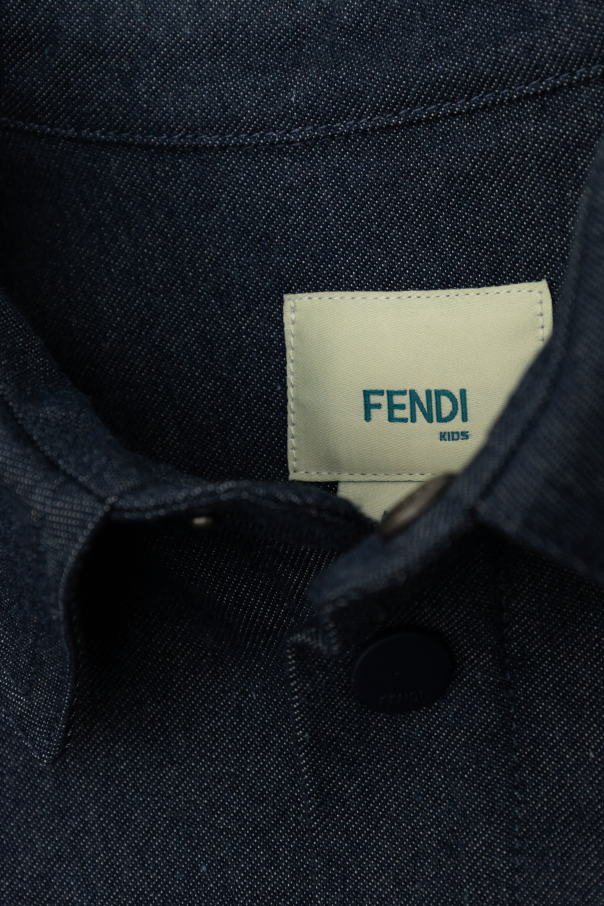 Fendi Kids Koszula z kieszeniami