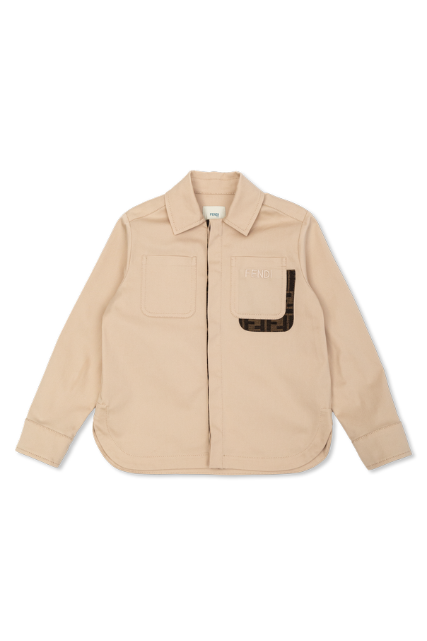 Jacket with logo od Fendi Kids