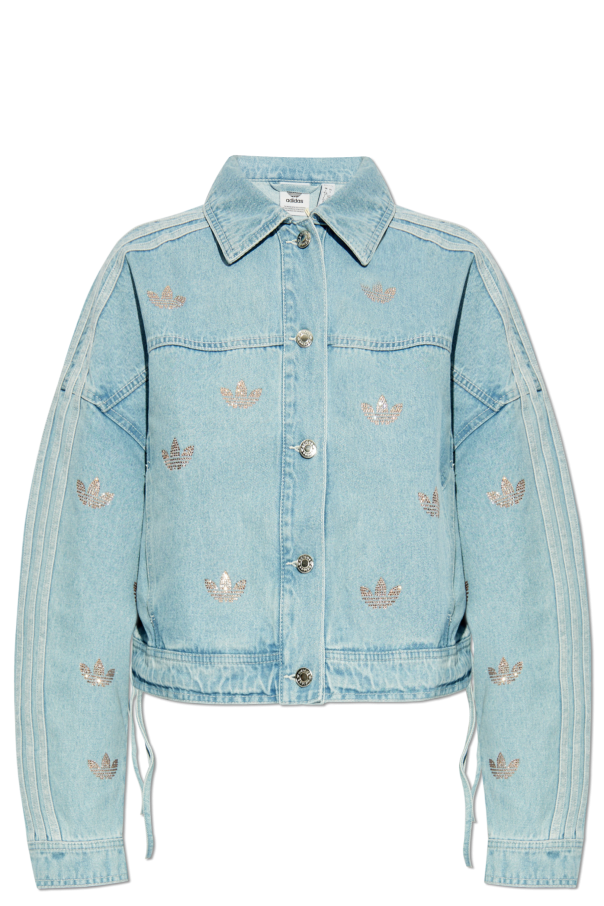 ADIDAS Originals Denim shirt with shimmering sequins