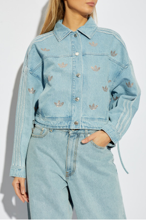 ADIDAS Originals Denim shirt with shimmering sequins