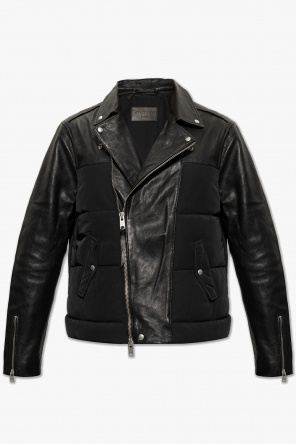 ‘jones’ jacket in contrasting fabrics od AllSaints