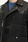 AllSaints BLACK ‘Jones’ jacket in contrasting fabrics