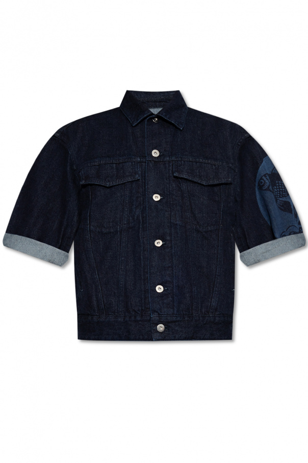 JIL SANDER+ Denim jacket with rolled-up sleeves