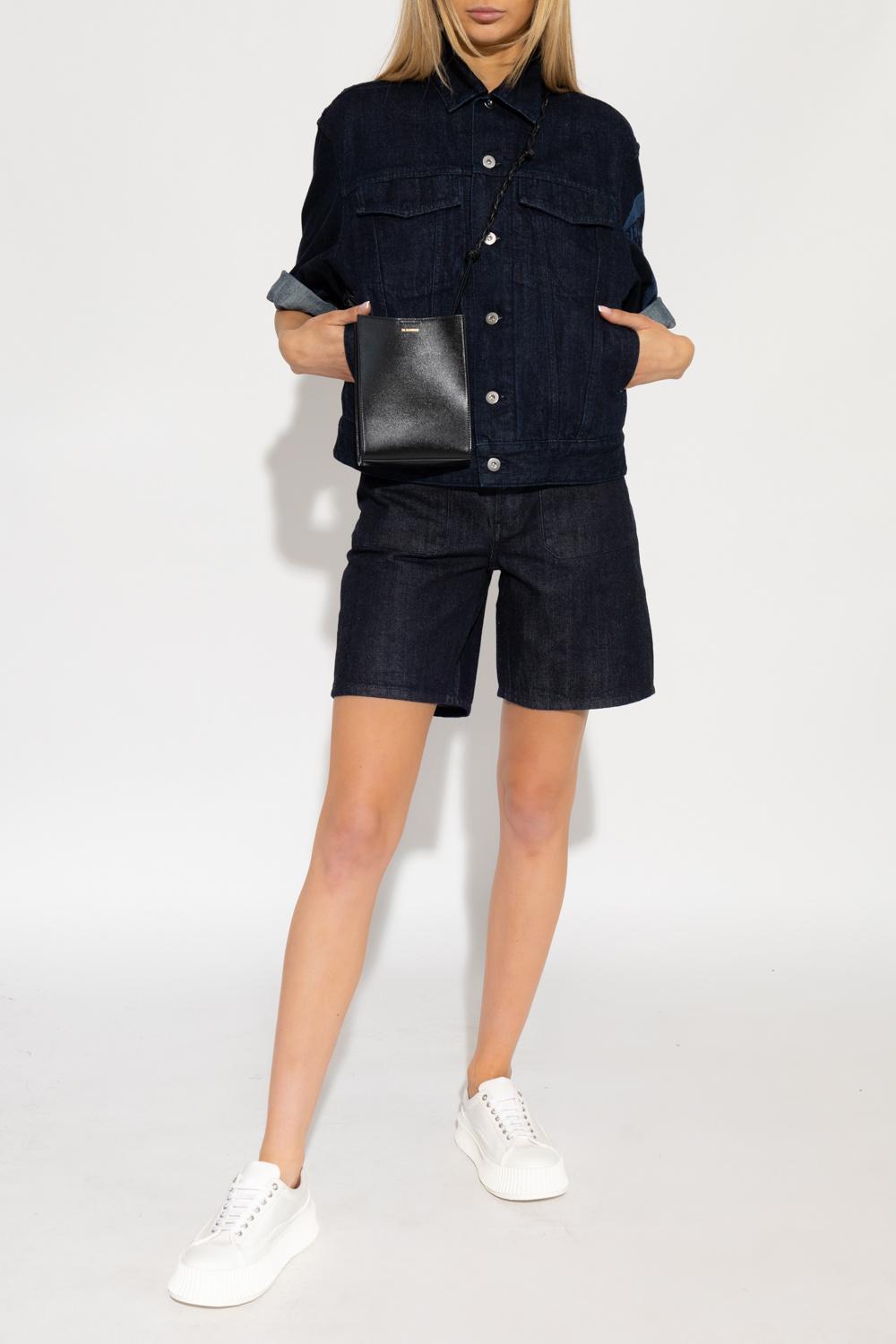 JIL SANDER+ Denim jacket with rolled-up sleeves