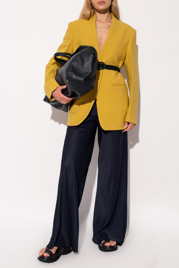 Jil Sander cropped wool trousers - Yellow