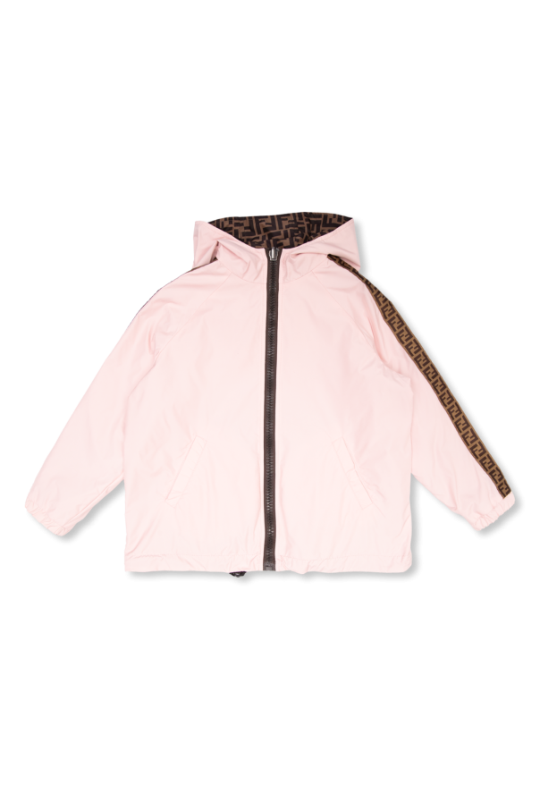 Fendi Kids Reversible hooded jacket