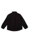 Fendi Kids BLACK Reversible jacket with logo