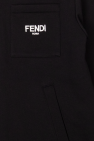 Fendi Kids BLACK Reversible jacket with logo