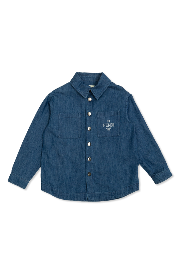 Fendi Kids Jeansowa koszula