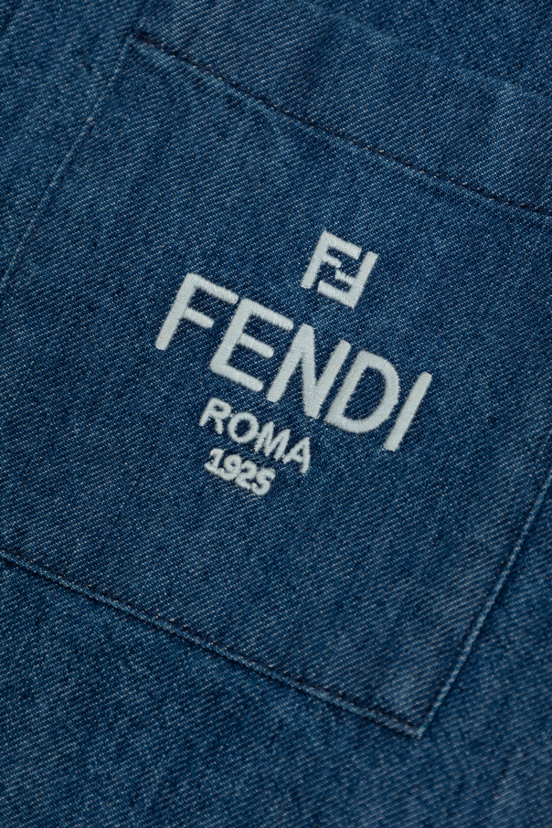 Fendi Kids Jeansowa koszula