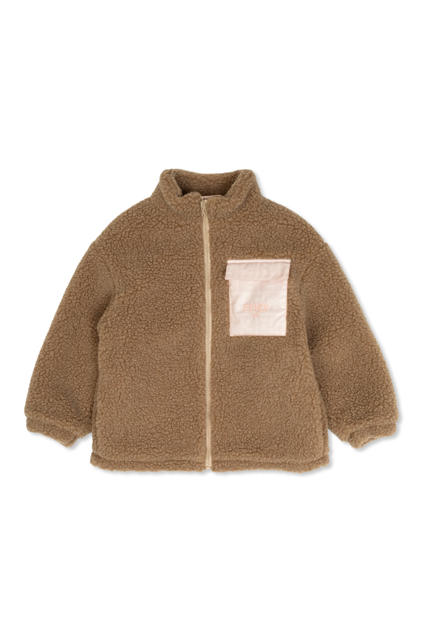 Jacket with logo od Fendi Kids