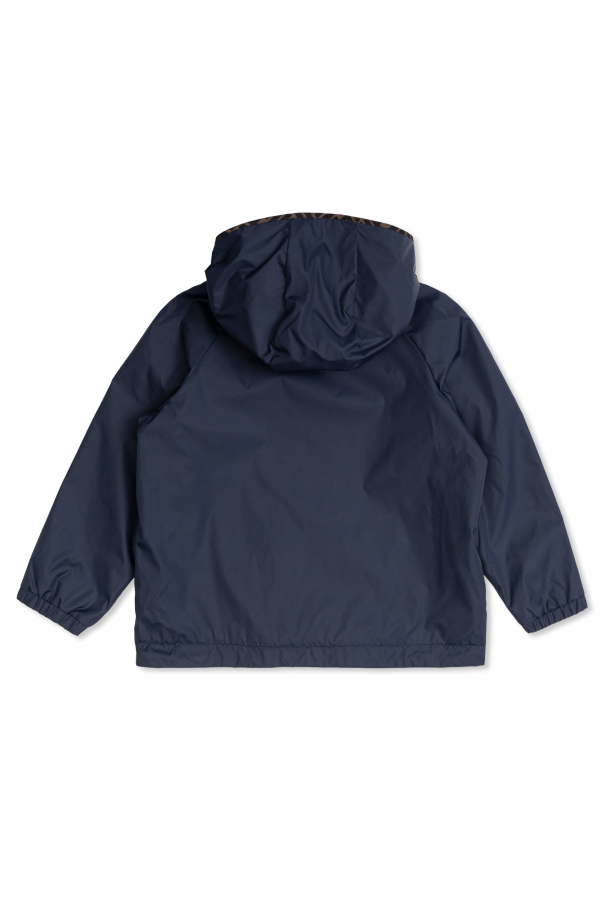 Fendi Kids Chaqueta con parche de logo