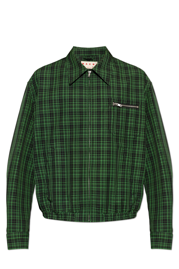 Jacket with a plaid pattern od Marni