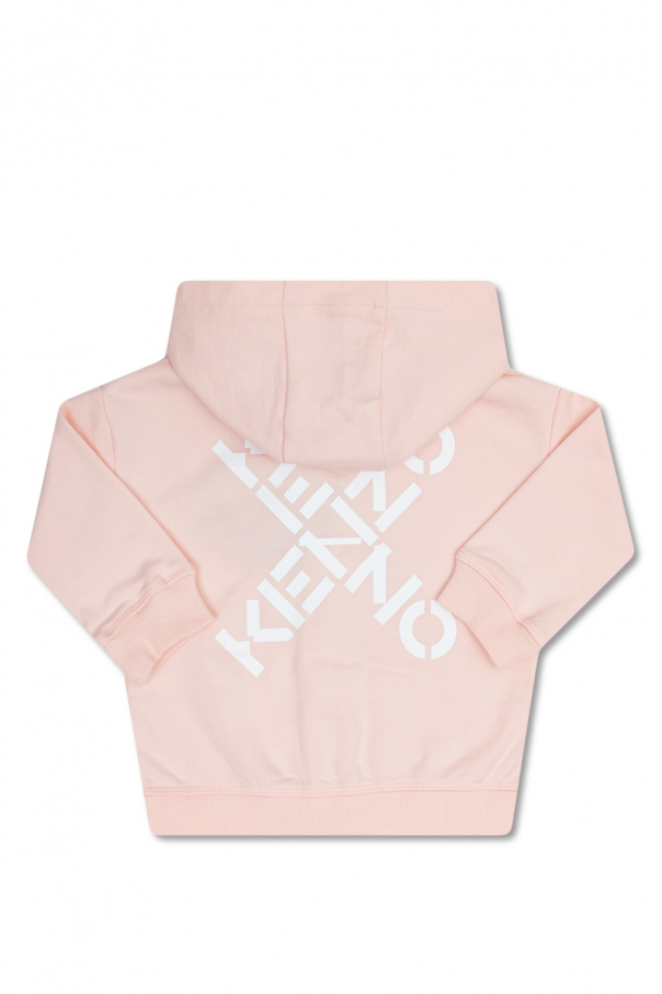 Kenzo Kids hoodie Khaki with logo