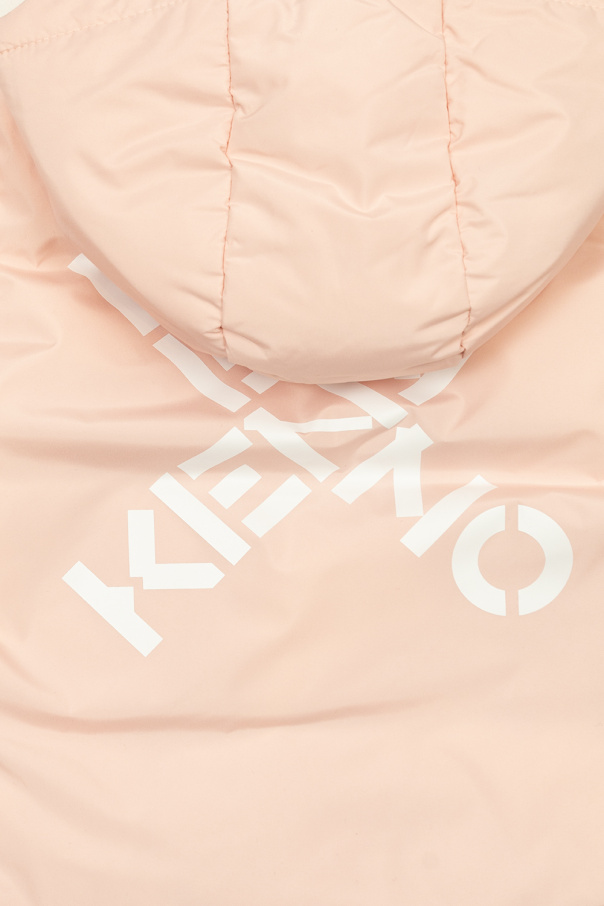Kenzo Kids randig hoodie med dragkedja