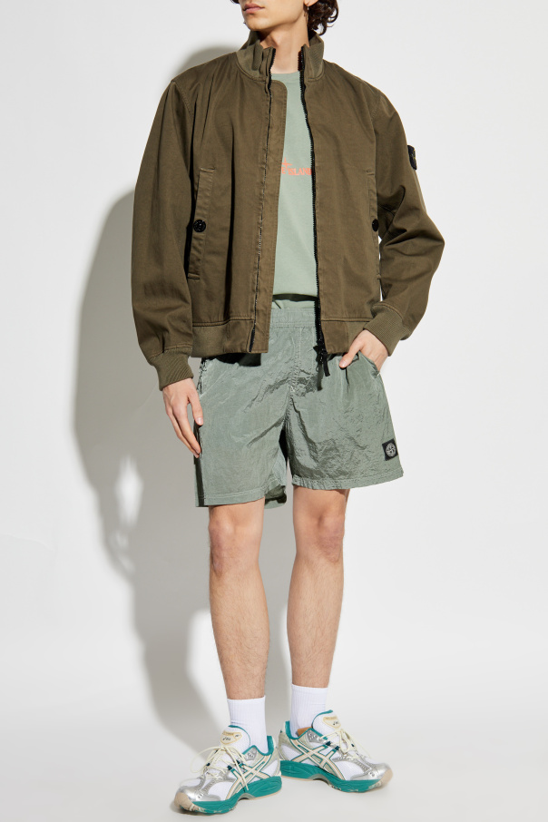 Stone Island Chaqueta con parche desmontable