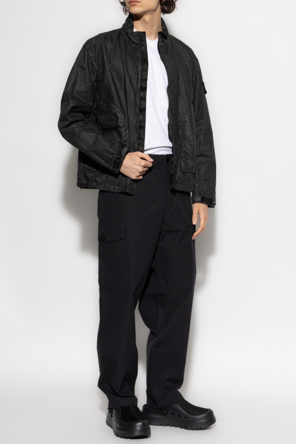 Stone Island Jacke Organic-Look Nylon Panama-TC