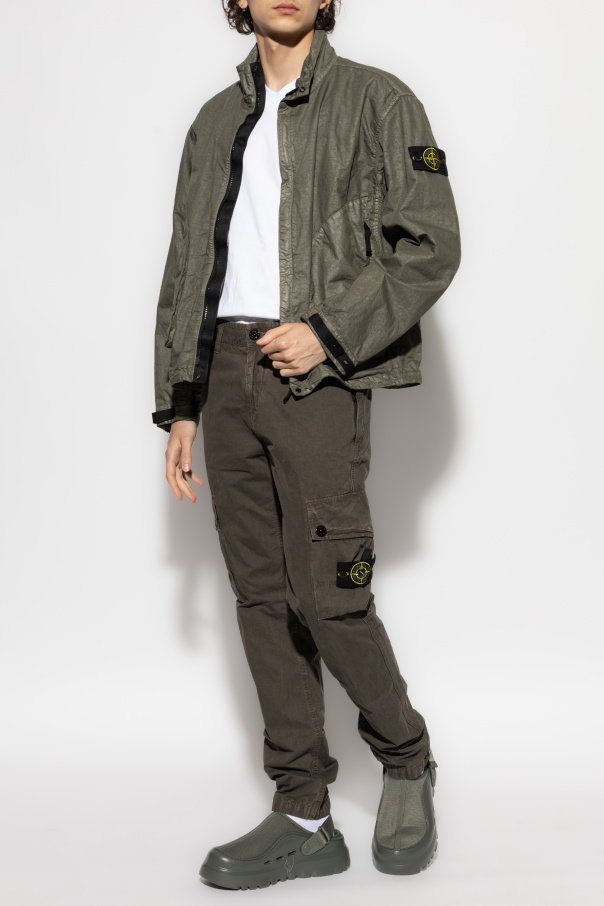 Stone Island Jacket Organic-Look Nylon Panama-TC