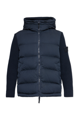 Daunenjacke mit Logo-Patch