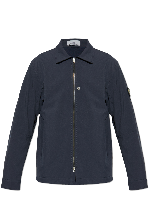Jacket with logo patch od Stone Island