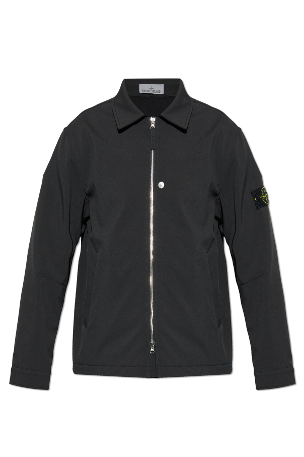 Jacket with logo patch od Stone Island