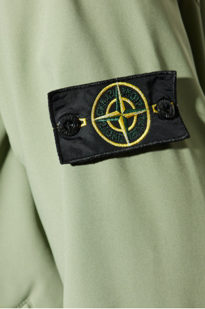 Stone Island Jacke mit Logo-Aufnäher