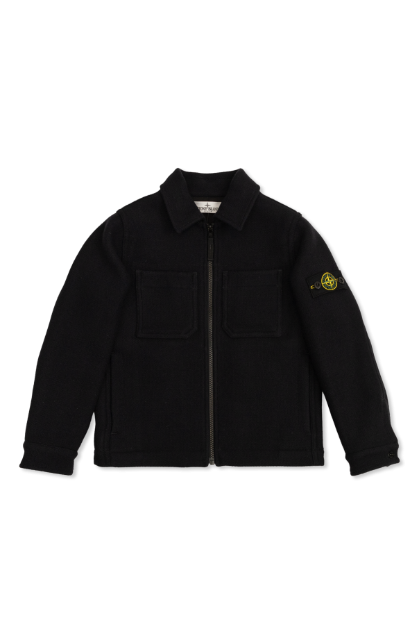 Jacket with logo od Stone Island Junior