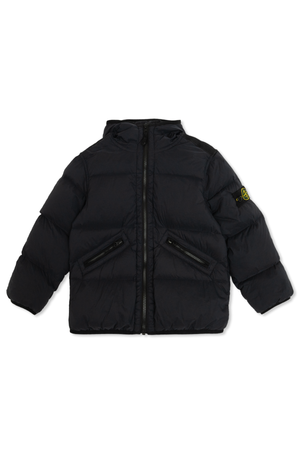 Down jacket with hood od Stone Island Junior