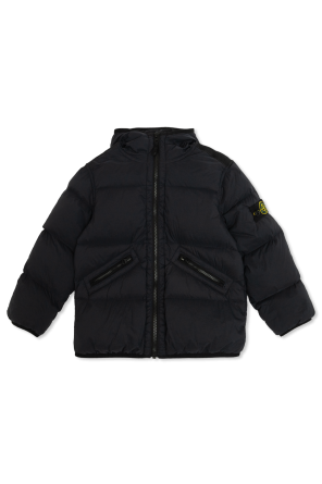 Down jacket with hood