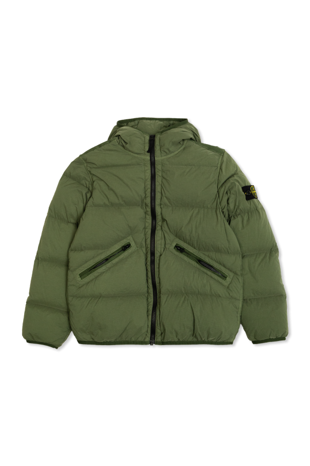 Down jacket with hood od Stone Island Junior
