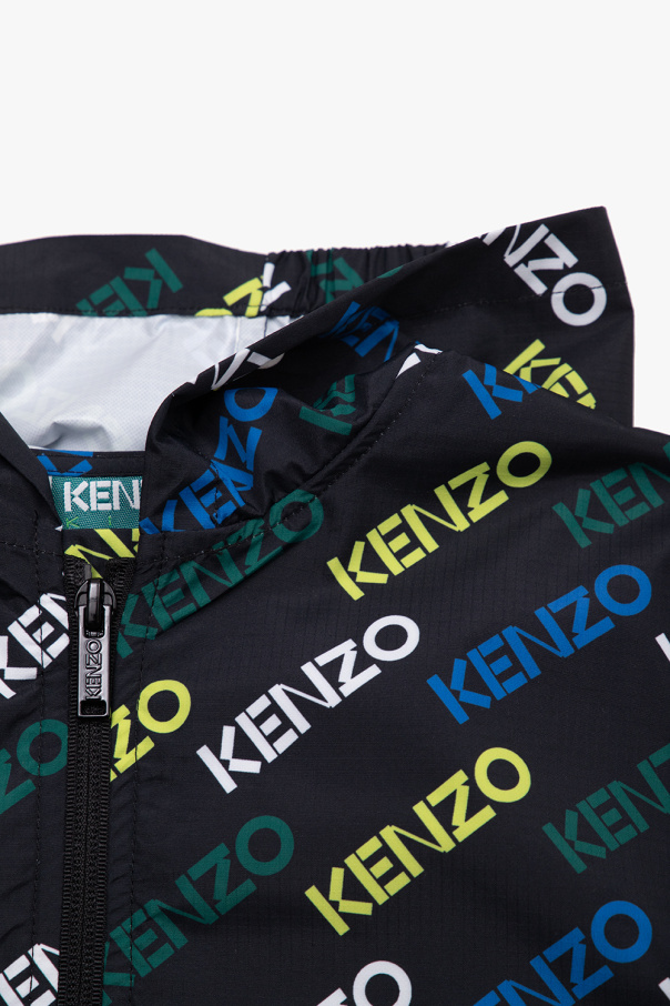 Kenzo Kids Jacket bianca with logo