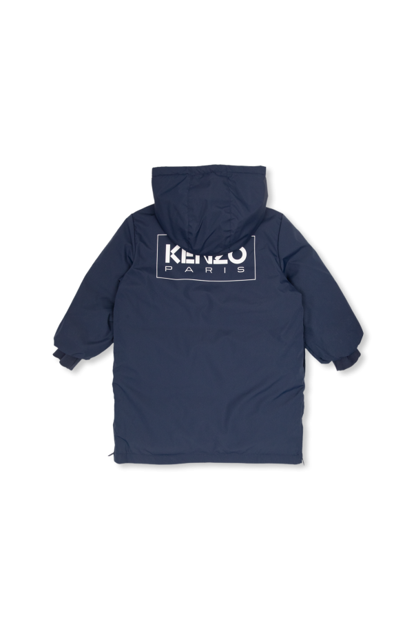 Kenzo Kids logo-patch roll neck sweatshirt