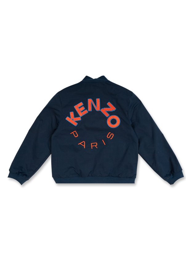 Kenzo Kids tie-dye print long-sleeved hoodie Rosa