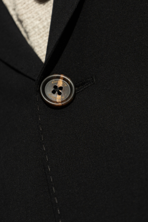 Black Wool blazer with open lapels Eleventy - Vitkac GB