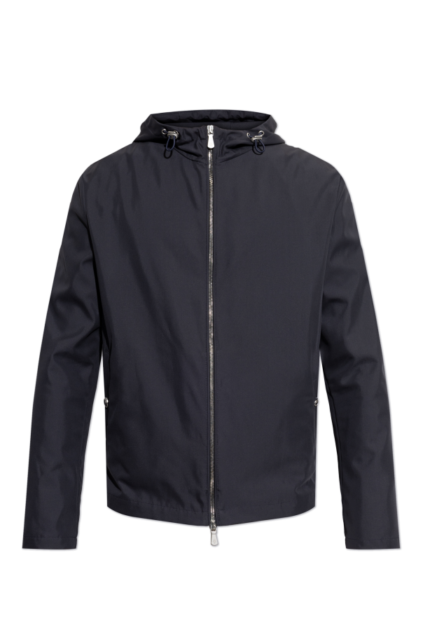 Eleventy Seidenjacke mit Kapuze