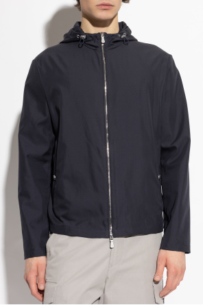 Eleventy Seidenjacke mit Kapuze