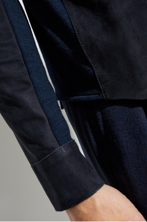 Eleventy Shirt with suede front