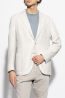 Eleventy cream Striped Pattern Blazer