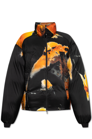 Down jacket with pattern