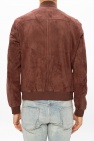 AllSaints BROWN ‘Kemble’ suede bomber jacket