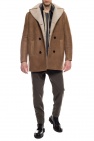 AllSaints 'Kenley' sheepskin coat with peak lapels