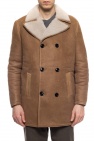 AllSaints 'Kenley' sheepskin coat with peak lapels
