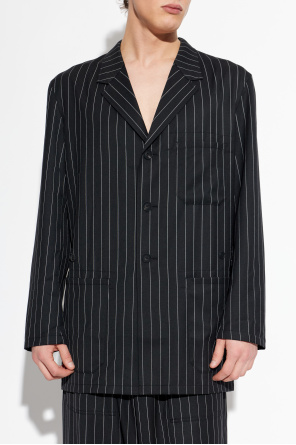 Y-3 Blazer com padrão às riscas