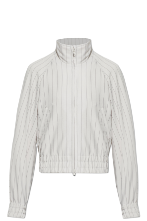 Jacket with stand-up collar